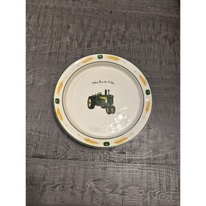 Gibson John Deere Salad Dessert Plate Nothing Runs Like A Deere‎ Tractor 8 1/2"